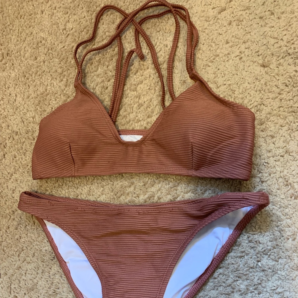 CupShe ribbed bikini